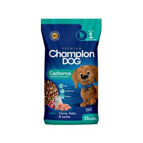 Alimento cachorro 15 kg raza mediana grande Champion Dog.