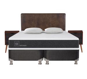 Box spring king Ortopedic B5 + set Baker/ Niger + almohadas Cic