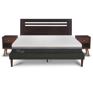 Cama europea curve 2 plazas Ortopedic Advance + Set Múnich Cic