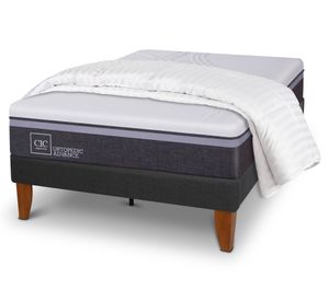 Cama europea Curve Ortopedic Advance 1.5 plazas + plumón Cic