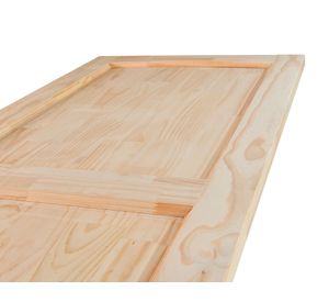 Puerta Pino Radiata Ranco 80x220 cm 2 Paneles Moldupanel