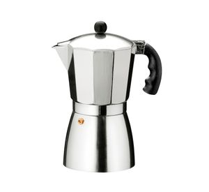 Cafetera express 9 tazas Luna cromado Fantuzzi