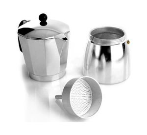 Cafetera express 9 tazas Luna cromado Fantuzzi