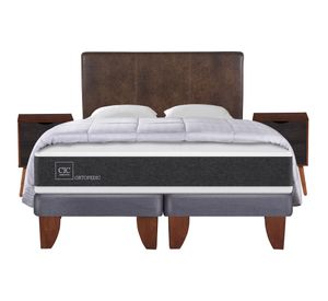 Cama europea 2 plazas Ortopedic base dividida + set Baker/ Niger + almohadas + plumón Cic