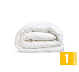 Plumón 1 plaza microfibra Renew blanco