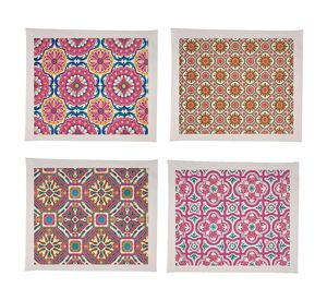 Individual Mosaico crudo impermeable 42x36 cm 4 un.