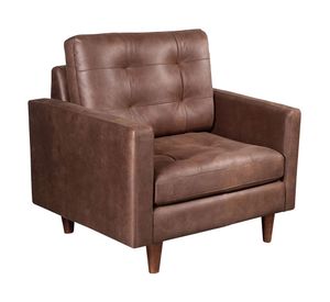 Sofá Nápoles cuero café moro Latam Home