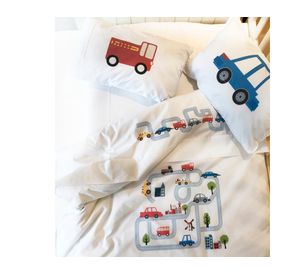 Cubreplumón pack P&P Autopista blanco