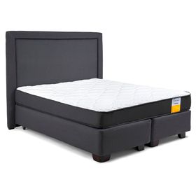 Cama americana funcional Súper King base dividida + respaldo