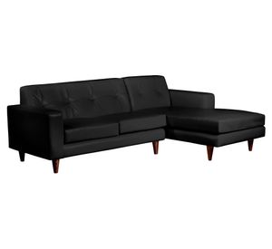 Sofá seccional Salerno derecho negro Latam Home