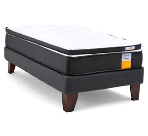Cama europea funcional 1.5 plazas x 190 cm + topper