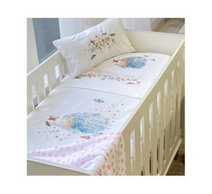 Cubreplumón cuna Erizo blanco