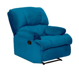 Bergere reclinable 1 cuerpo Perugia azul petróleo