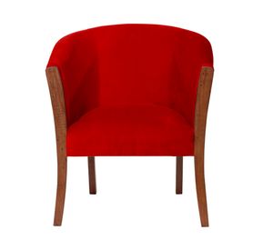 Sitial velvet 1 cuerpo Dortmund rojo