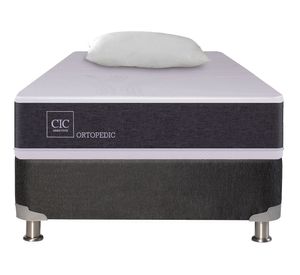 Box Spring New Ortopedic 1 plaza + almohada Cic