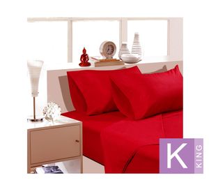 Sábanas king 144 Hilos AHSB-RJK rojo