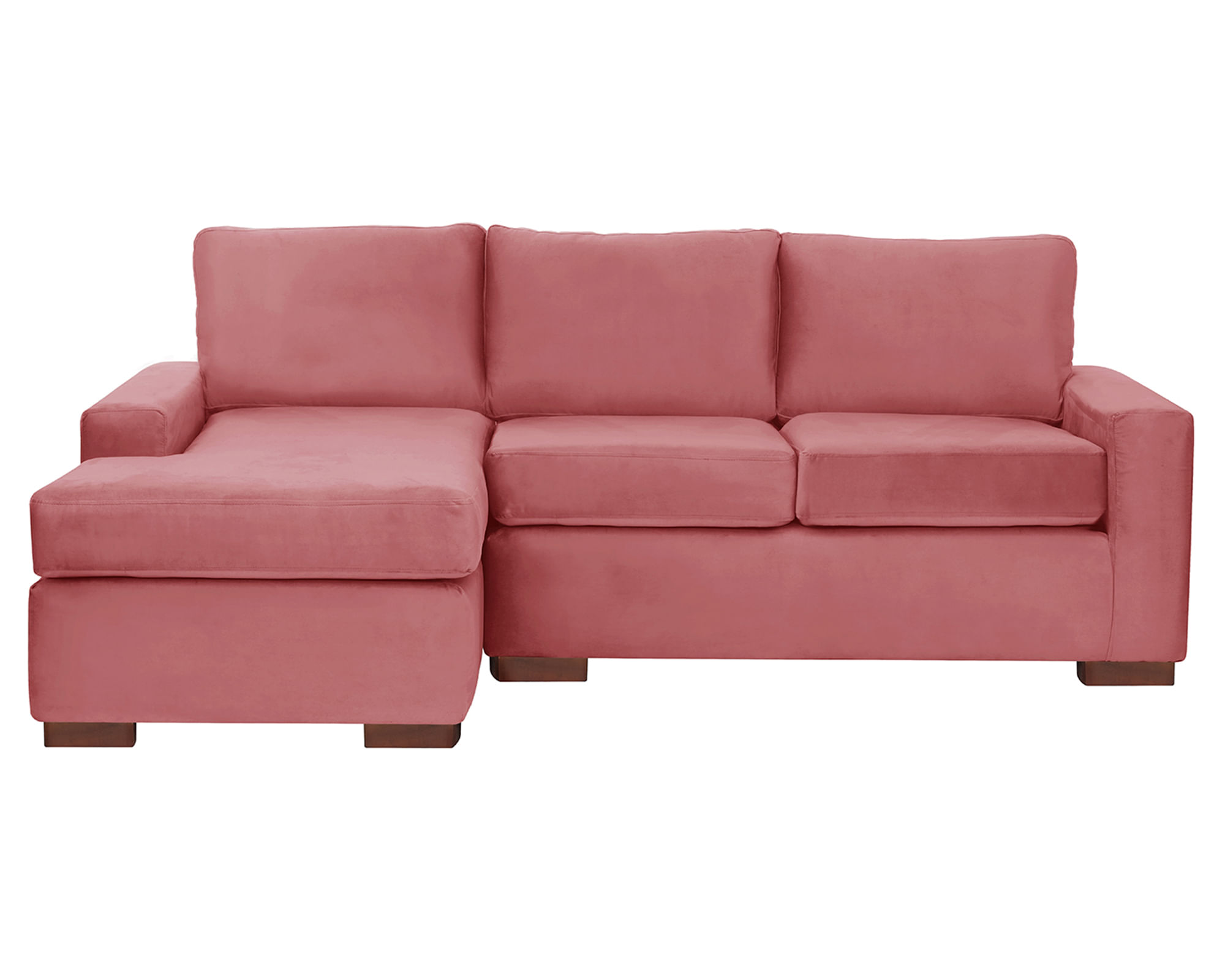 Latam Home Sofá seccional 3 cuerpos Livorno rosado