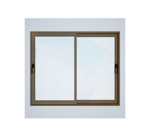 Ventana Aluminio 121x121 cm Termopanel Corredera Titanio Mundo Glass