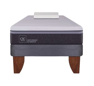 Cama europea 1.5 plazas Ortopedic advance + almohada viscoelástica Cic