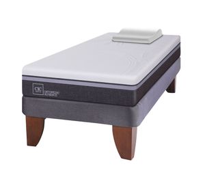 Cama europea 1.5 plazas Ortopedic advance + almohada viscoelástica Cic