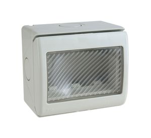 Casquete 3 módulos con ventana gris Schneider