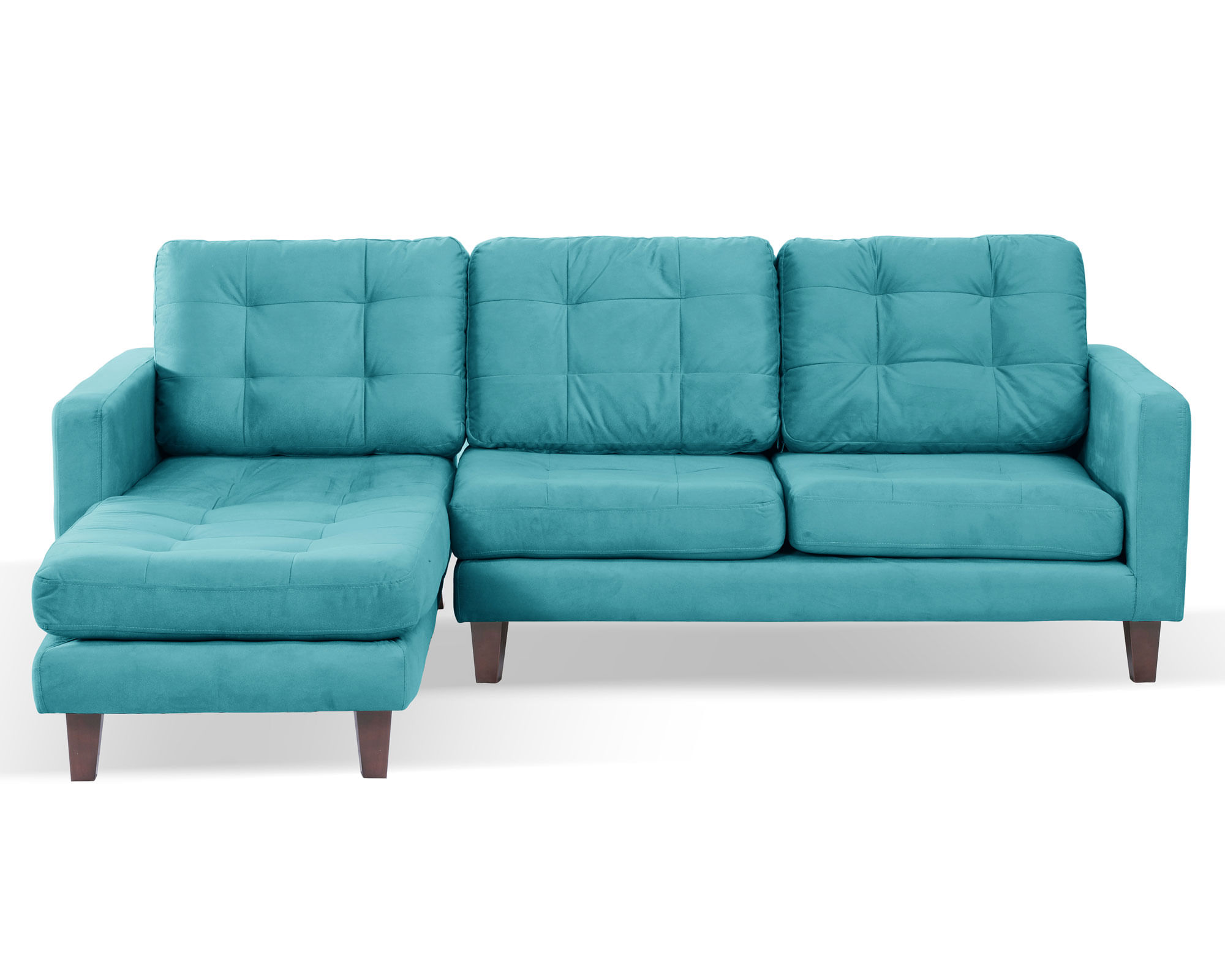 Latam Home Sofá chaise izquierdo Nápoles turquesa Latam Home