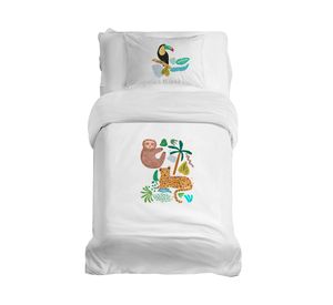 Cubreplumón transición Jungla blanco