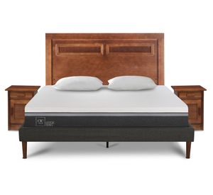 Cama europea Curve 2 plazas Ortopedic Advance + Set Milán + 2 almohadas Cic
