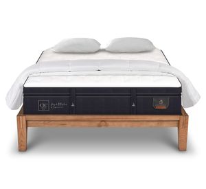 Cama europea Oak King Súper premium + 2 almohadas viscoelásticas+plumón Cic