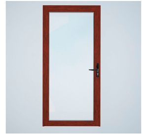 Puerta vidriada 70x200 cm termopanel izquierda madera Mundo Glass