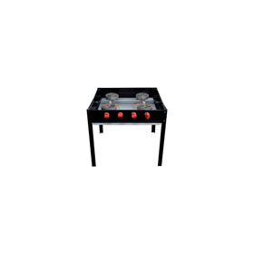 Anafe 4 quemadores gas licuado Bajo Económico negro