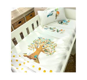 Cubreplumón colecho Colecho La Pajarera blanco