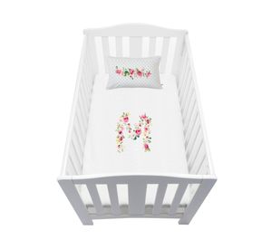 Cubreplumón pack Letras Vintage M blanco