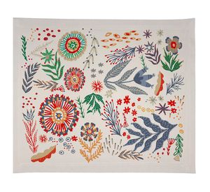 Individual Folk crudo impermeable 42x36 cm 4 un.