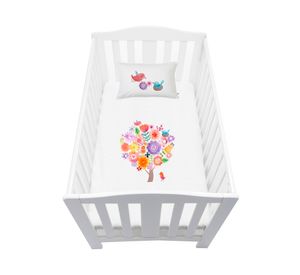 Cubreplumón cuna Arbolito blanco