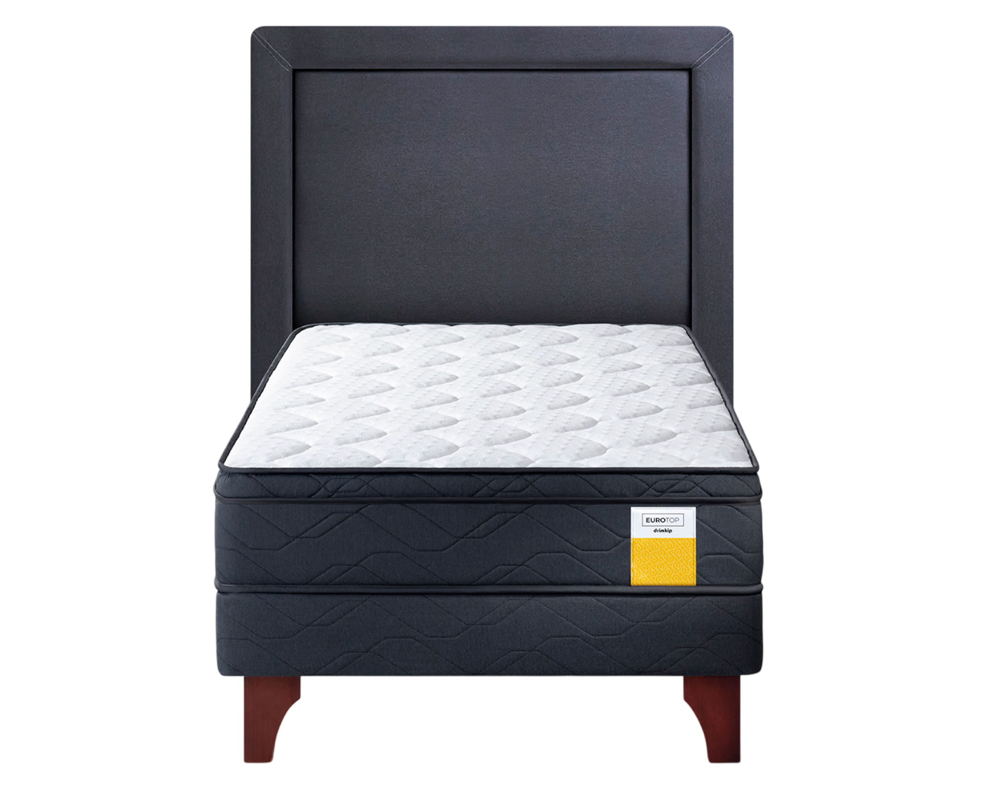 Drimkip Cama europea Eurotop 1 plaza + Respaldo