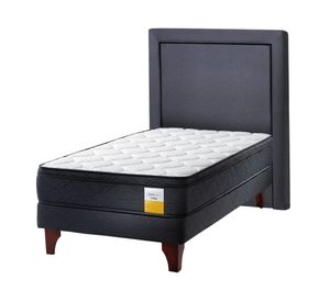 Cama europea 1 plaza + respaldo x 190 cm Drimkip