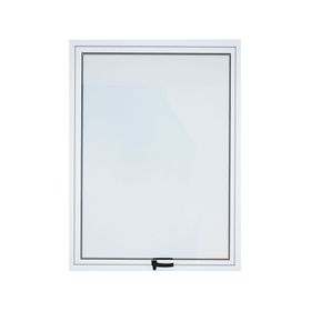 Ventana Aluminio 50x100 cm Termopanel Proyectante Blanca Mundo Glass
