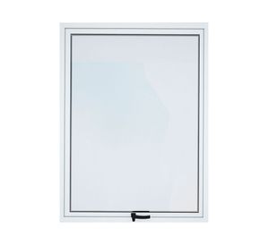 Ventana Aluminio 50x100 cm Termopanel Proyectante Blanca Mundo Glass