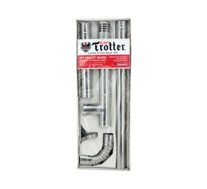 Kit de Instalación pellet ATDN 80 mm AC inox Albin Trotter.