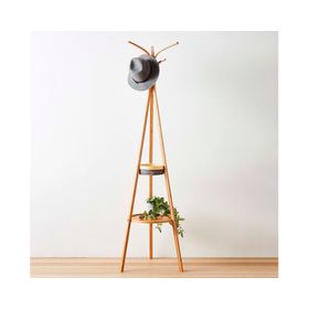 Perchero colgador 2 bandejas LXP401 Bambú