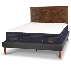 Cama europea 2 plazas Super Premium + respaldo Antique Cic