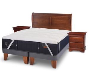 Cama europea 2 plazas Premium dividida + set Miró + Bed Topper Cic