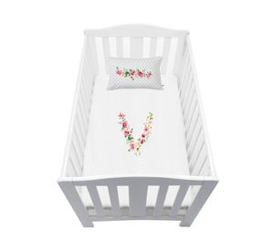 Cubreplumón pack Letras Vintage V blanco