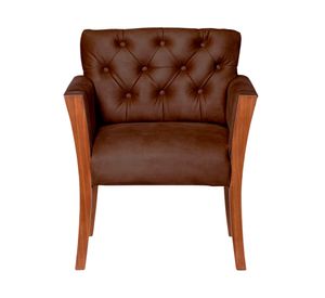 Sitial cuero 1 cuerpo Kiel café