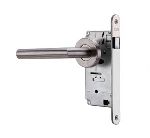 Cerradura embutida libre paso Toscana plata Yale