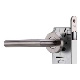 Cerradura embutida libre paso Toscana plata Yale