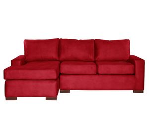 Sofá seccional 3 cuerpos Livorno rojo