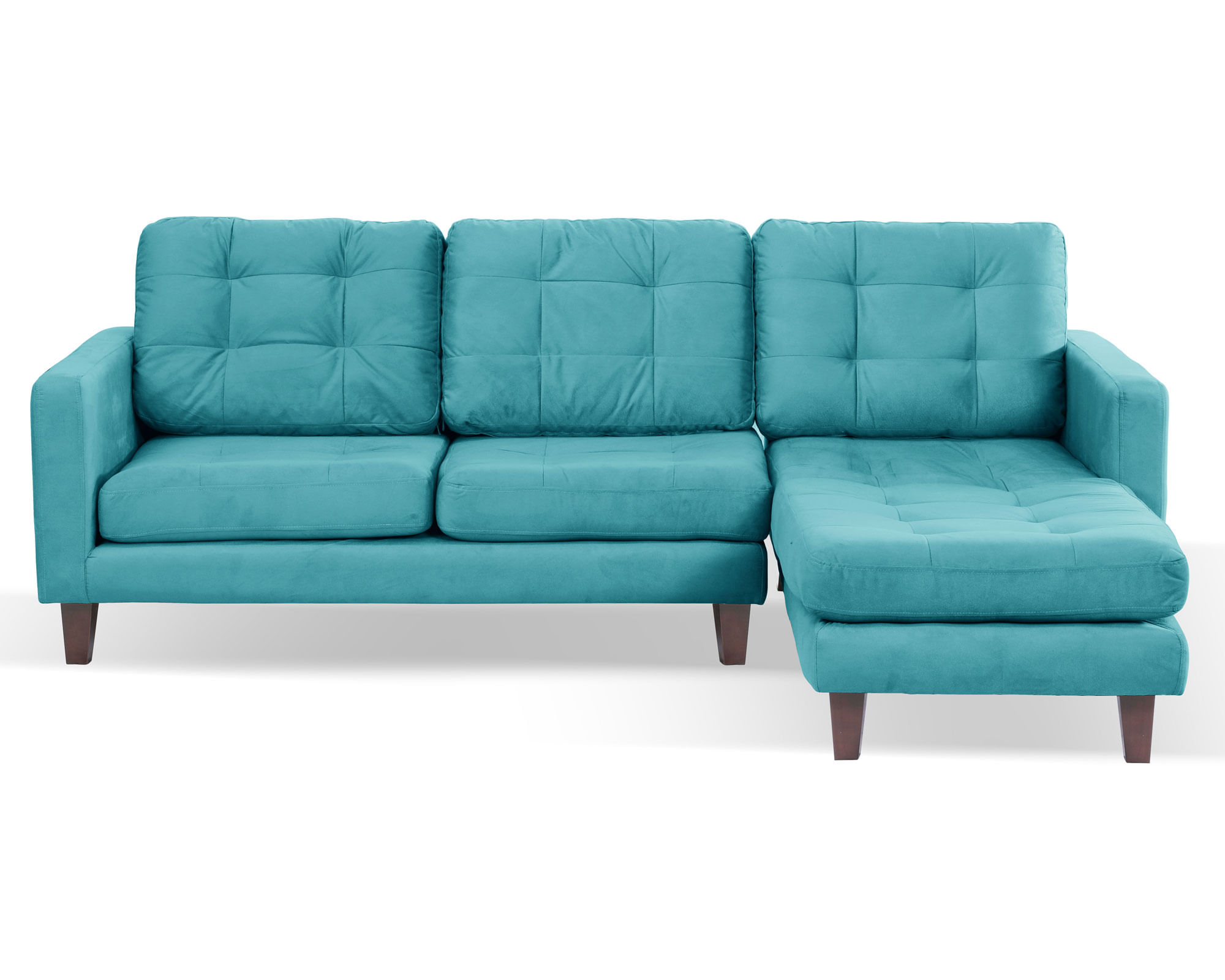 Latam Home Sofá chaise derecho Nápoles turquesa Latam Home