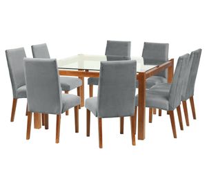 Comedor 8 sillas Barcelona gris Latam Home